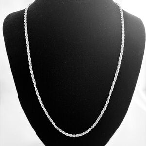 Diamond cut Sterling Silver Necklace